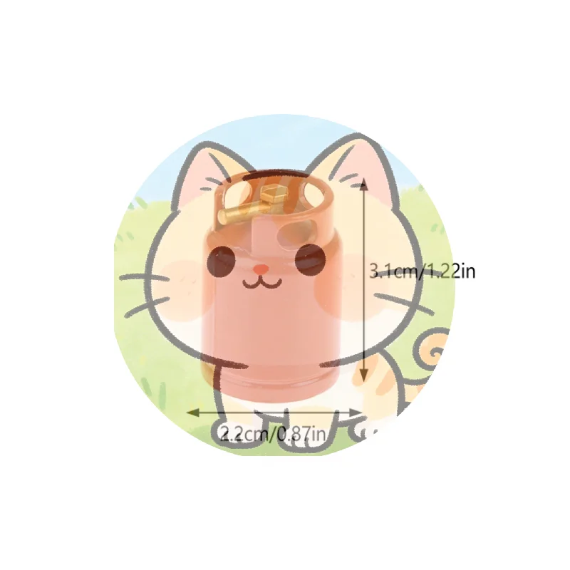 

♥ 1 шт. 1/12 Металлический имитационный газовый баллон для кукольного домика, миниатюрная кухонная утварь, декор, аксессуары для кукольного домика