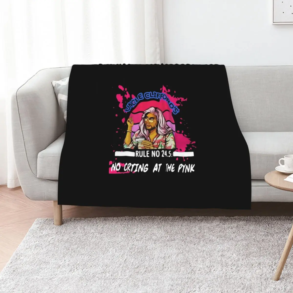 P Valley Uncle Cliff-ord's Rule no 24.5 no Crying at The pynk Gift For Fans, For Men and Women Throw Blanket Quilt Blankets