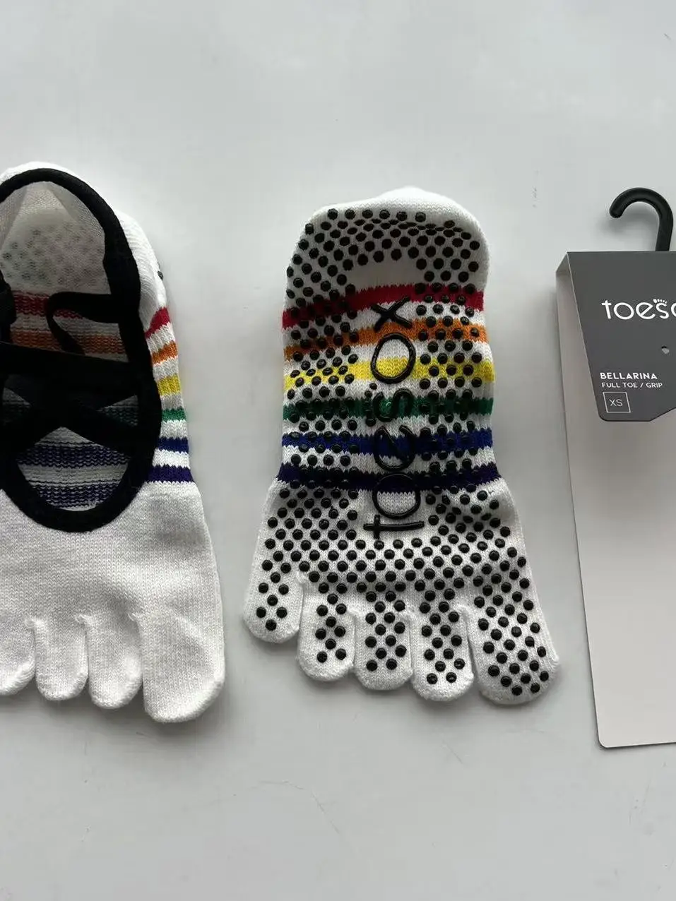 Toesox Yoga Socks Women's Professional Non-Slip Five-Finger Cotton Breathable Indoor Fitness Dance Pilates Socks