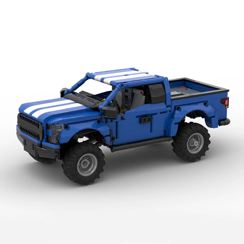 

1021pcs MOC Truck Pickup Truck Splicing Model RC model of the modern F150 Boys Education Birthday Christmas ToyGift Decoration