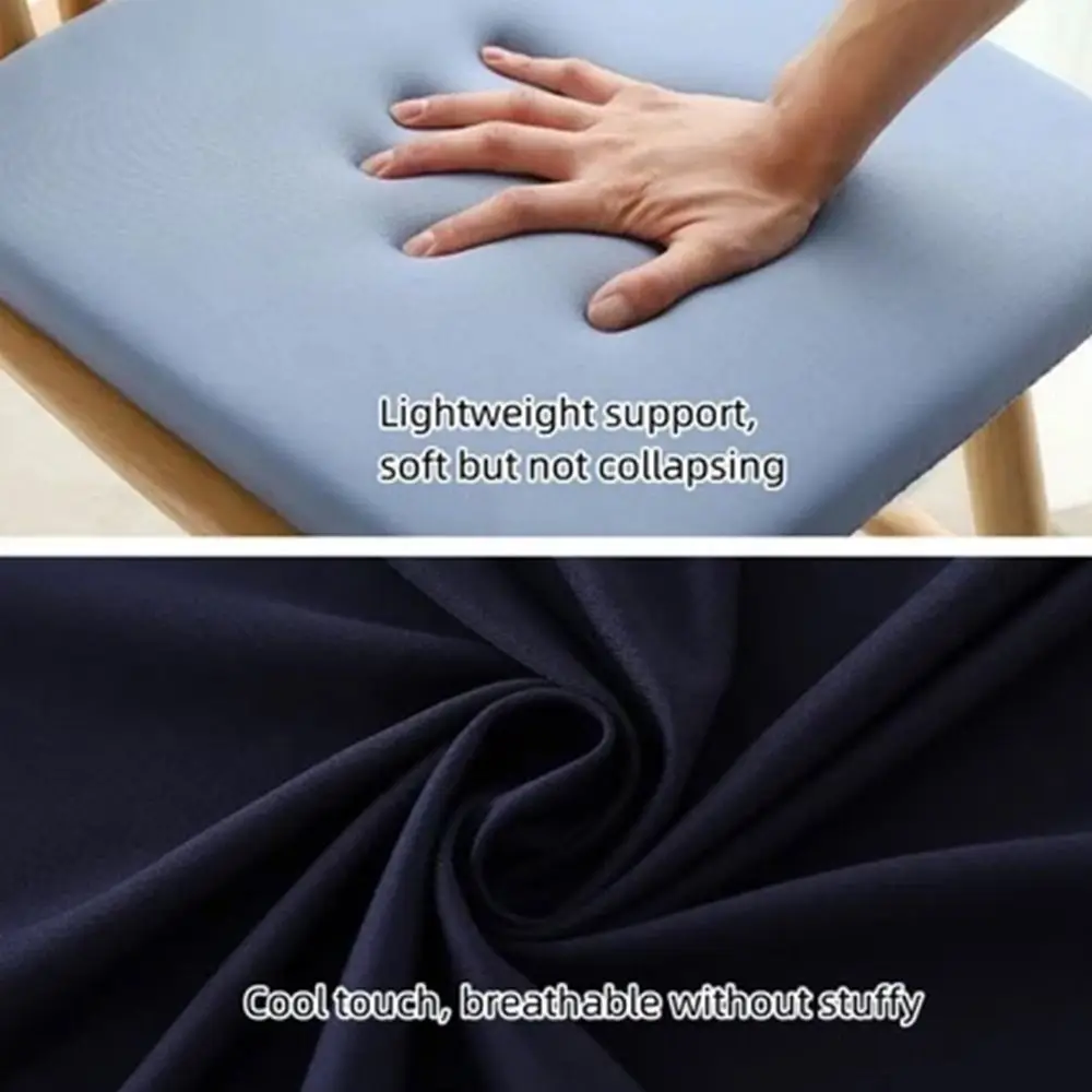 35cm 40cm 45cm Thick Seat Cushion Ultra Soft Memory Foam Car Seat Pad Anti-Slip Rebound Waist Cushion