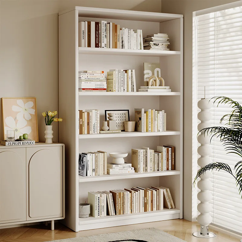 All solid wood bookshelves go to the living room, one wall storage cabinet for home use