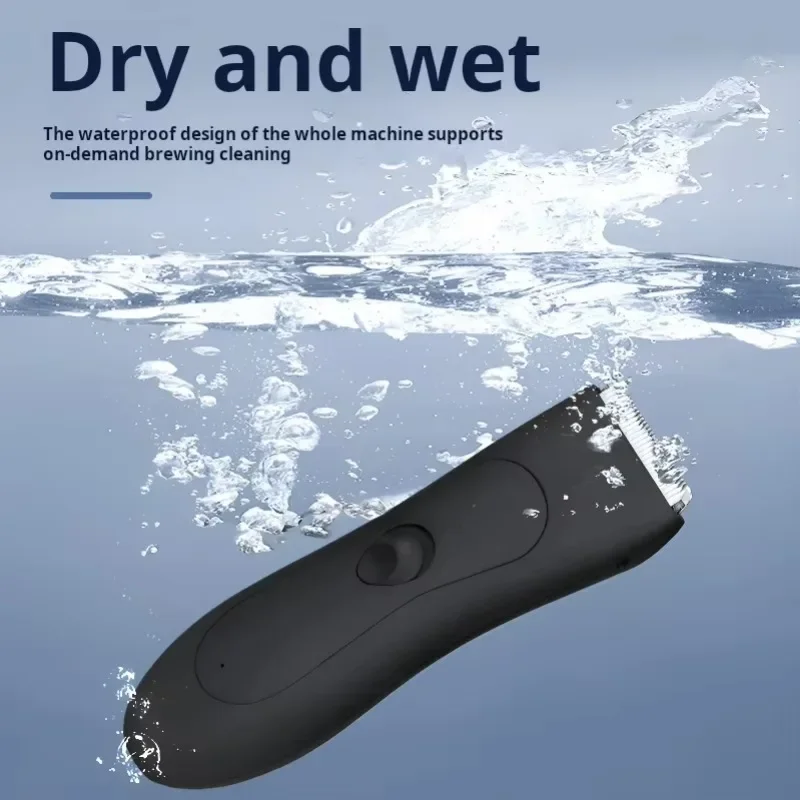 男性用体毛トリマー,シェーバー,ボール,股間,陰部,交換可能,セラミックブレード,グルーマー,電気かみそり,防水,IPX-7