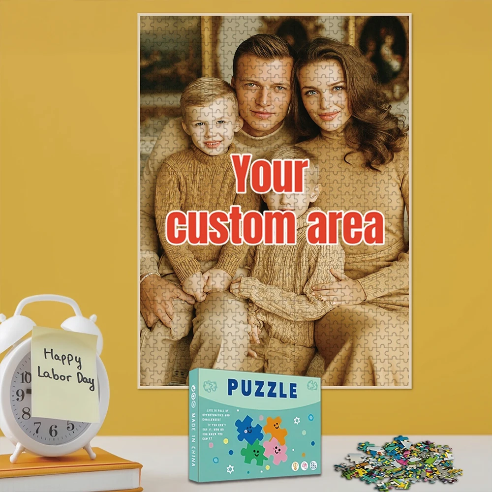 35/300/500/1079pcs Personalized Custom Photo Puzzle Family Photos DIY toys for Adults Decoration Collectiable