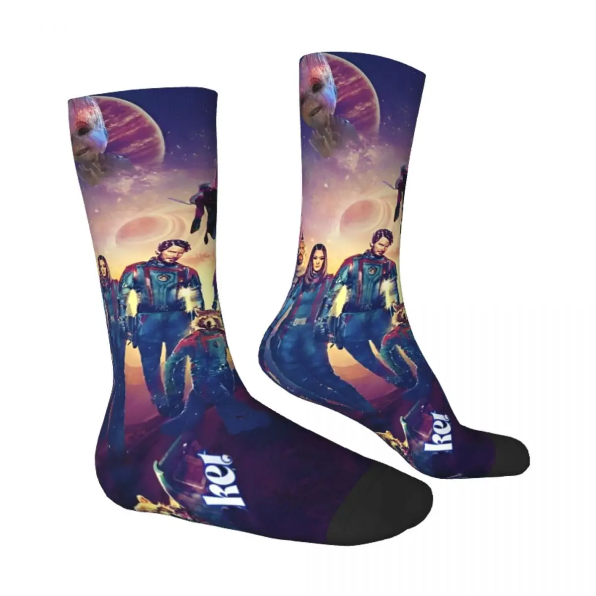 Guardians Of The Galaxy Socks Autumn characters Stockings Novelty Men's High Quality Socks Design Cycling Anti Skid Socks