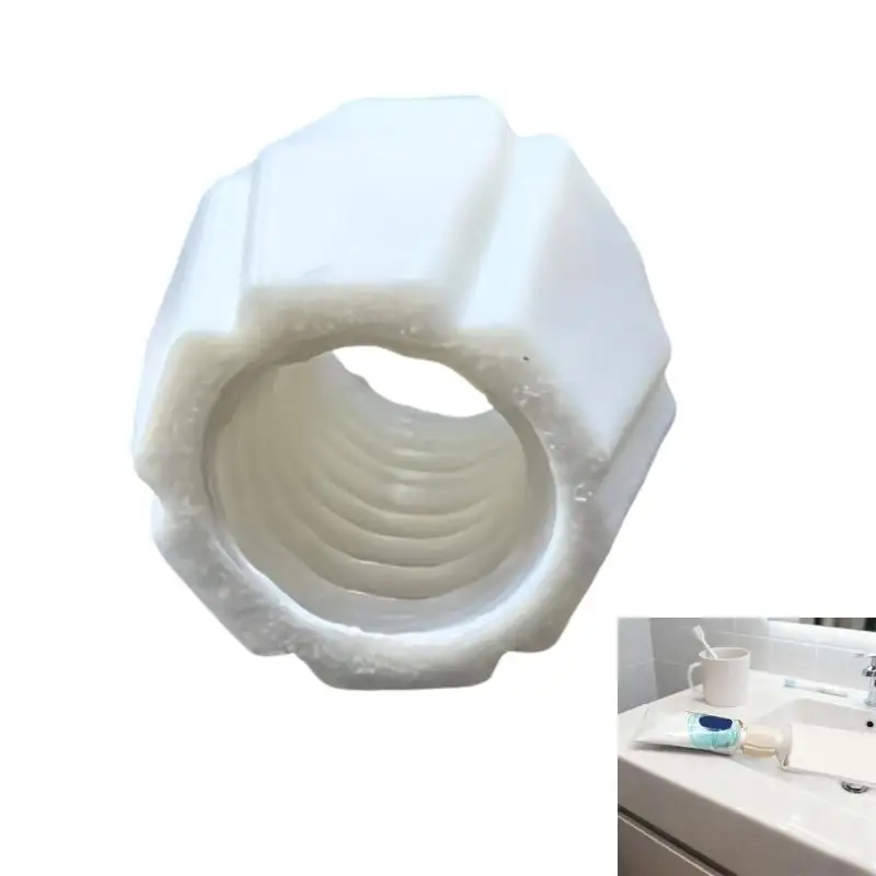 Toothpaste Transfer Tool for Bathroom Use, Portable Grooved Body Accessory for Travel Toiletry Bags and Dorm Storage A2BB