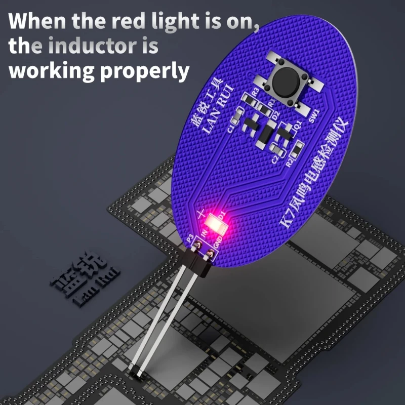 Lanrui K7 اللوحة الأم لفائف تستر الحث تستر مغو الكاشف لإصلاح الكمبيوتر التعريفي خطأ سريع تحقق عدة