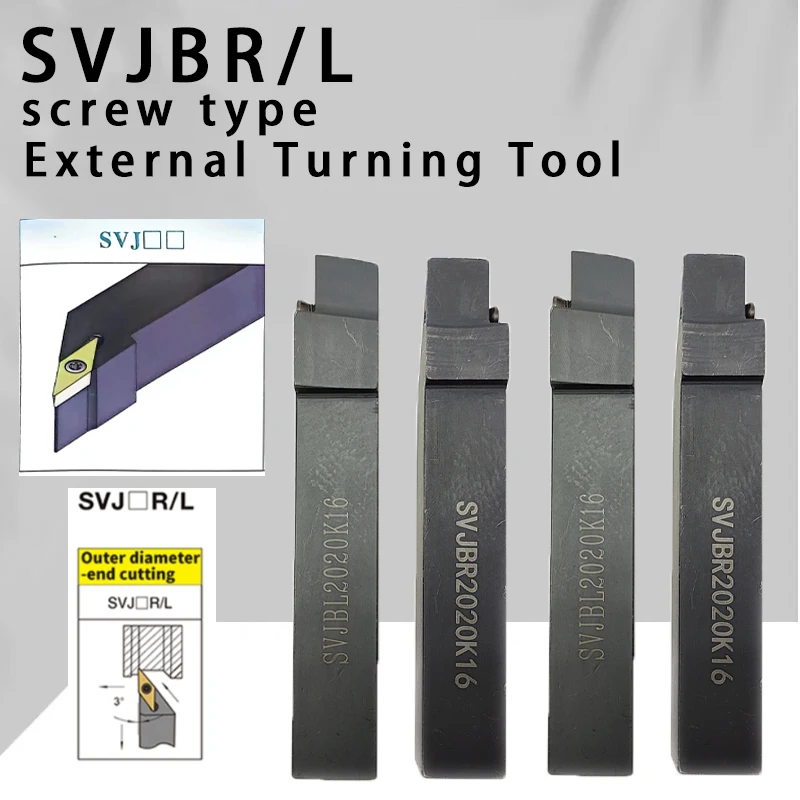 SVJBR1212 SVJBR1616 SVJBR2020 SVJBR2525 External Turning Tool SVJBR SVJBL Lathe Bar Turning Holder CNC Cutting Tool Cutter Bar