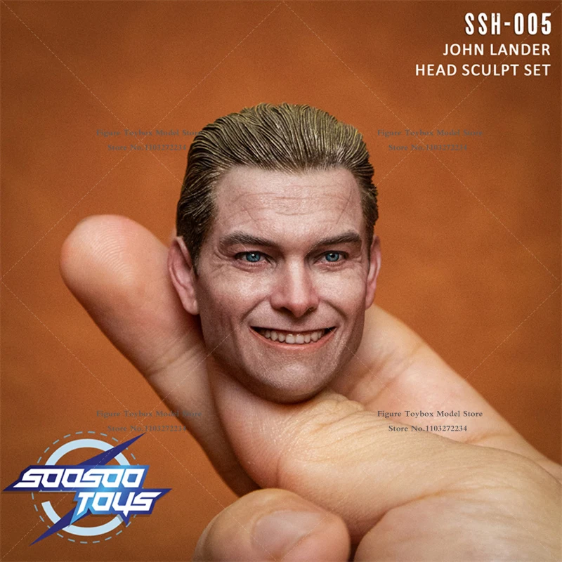 SOOSOOTOYS 1/6 SSH-005 جون لاندر عادي ابتسامة رئيس نحت نموذج اللعب ملحق ل SST-026 12 بوصة عمل الشكل الجسم الديكورات #5