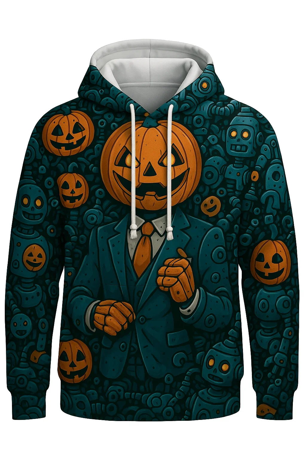 New Fashion Halloween Cute Pumpkin Felpa con cappuccio da uomo stampata in 3D Pullover casual Abbigliamento sportivo oversize Felpa con cappuccio da festa per uomo