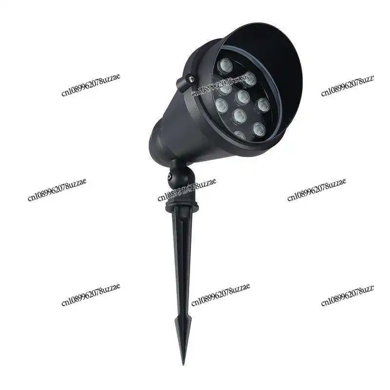 

LED Outdoor Mud Plug Light Garden Park Waterproof Photo Tree Plug-in Light 9W12W High Brightness Slant Cover Round Floor