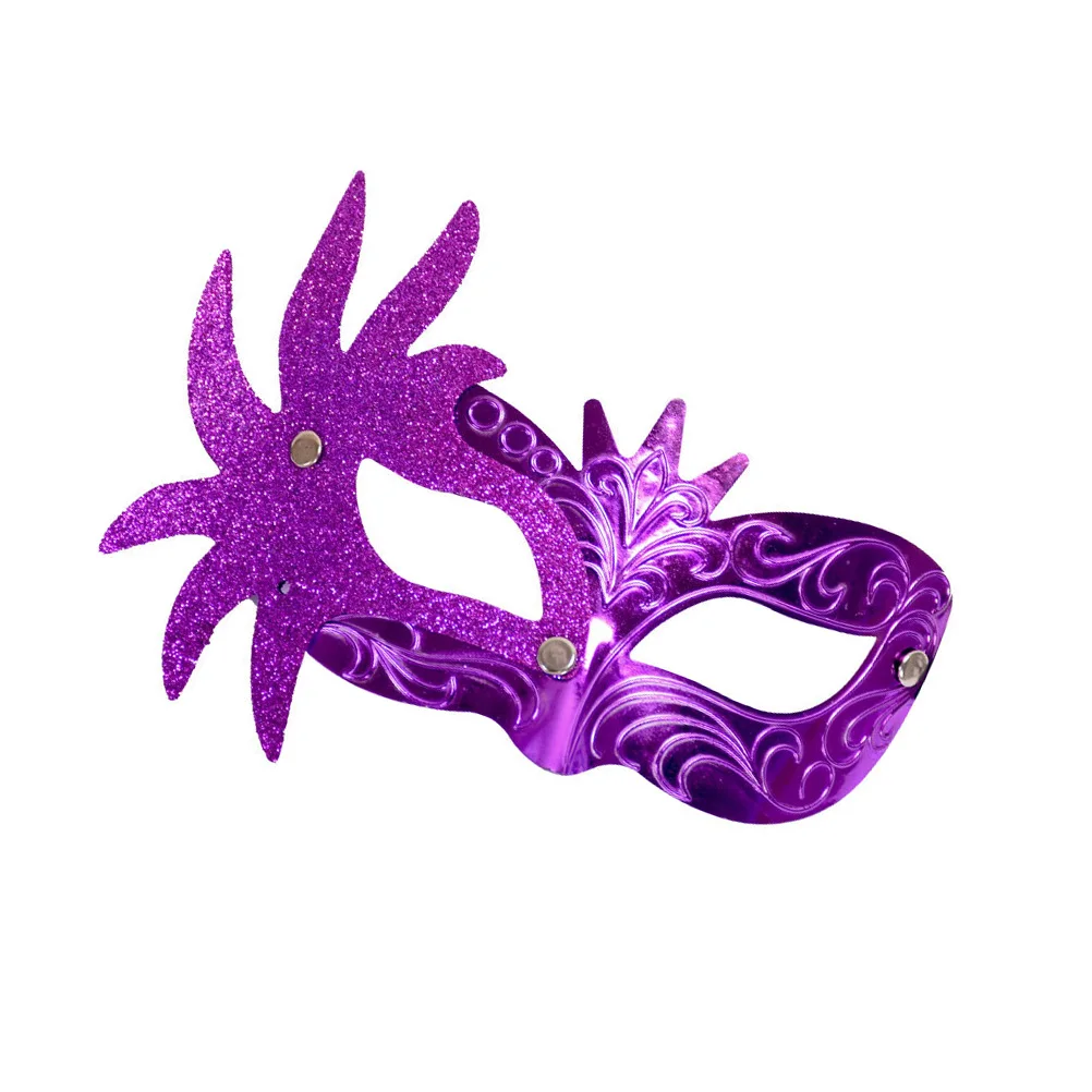 Maschera in polvere d'oro Maschere per occhi a sfera Carnevale di Halloween Golden Shining