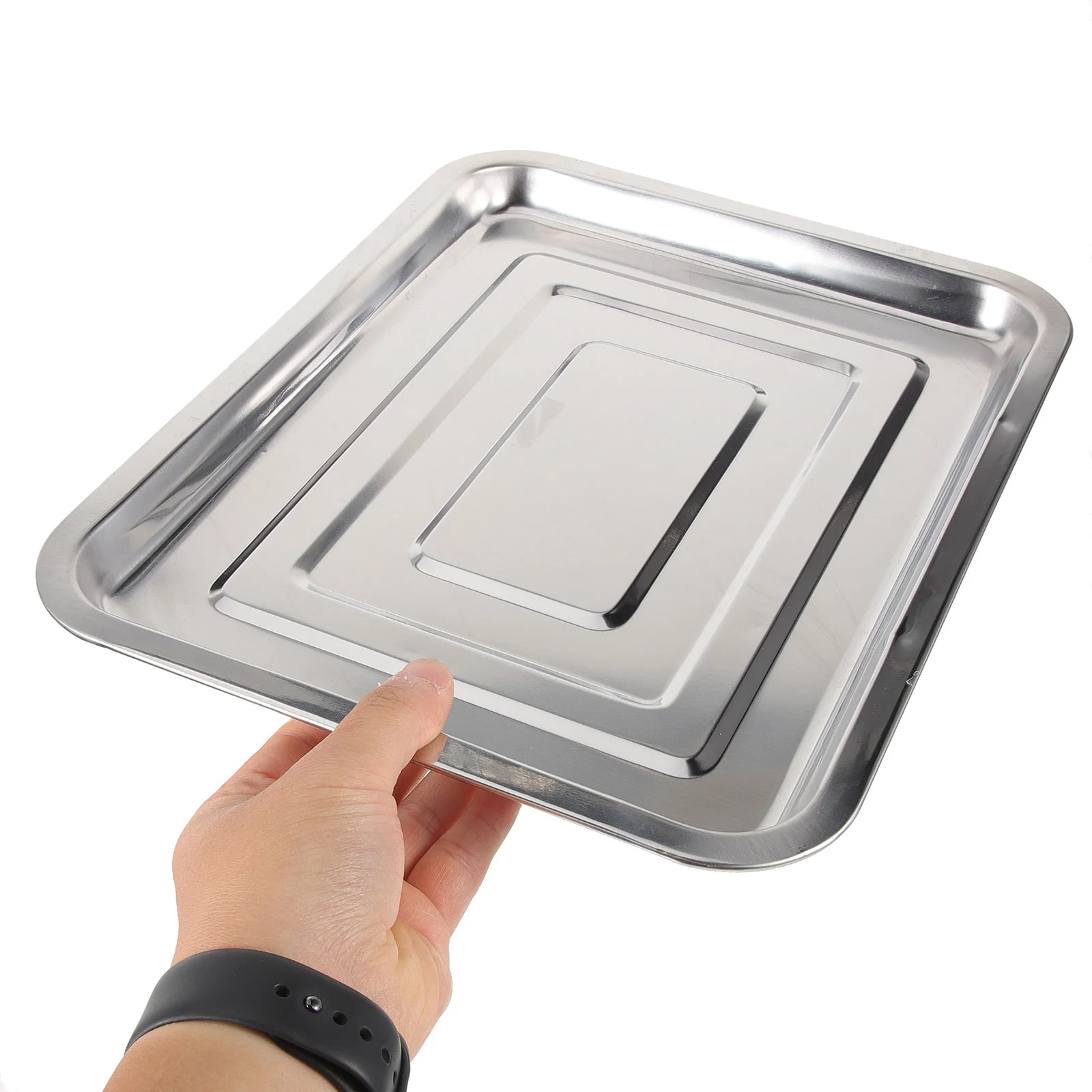 Dog Cage Tray Stainless Steel Rabbit Parakeet Toilet Pan Crate Bottom Replacement