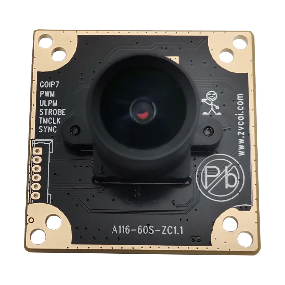 

Factory Customization 1/2.9" CMOS Sensor OG02B10 Fixed Focus 2MP USB Global Shutter Camera Module