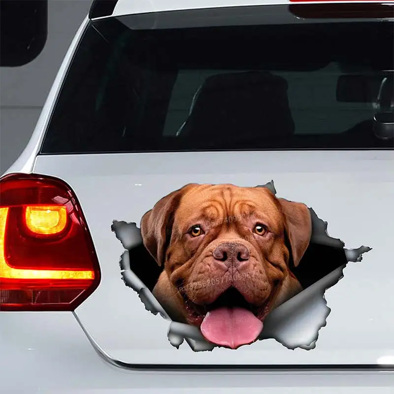 French Mastiff dog Car Sticker Waterproof Vinyl Decal on Bumper Rear Window Laptop Self-adhesive Decal For Car Accessories SH185