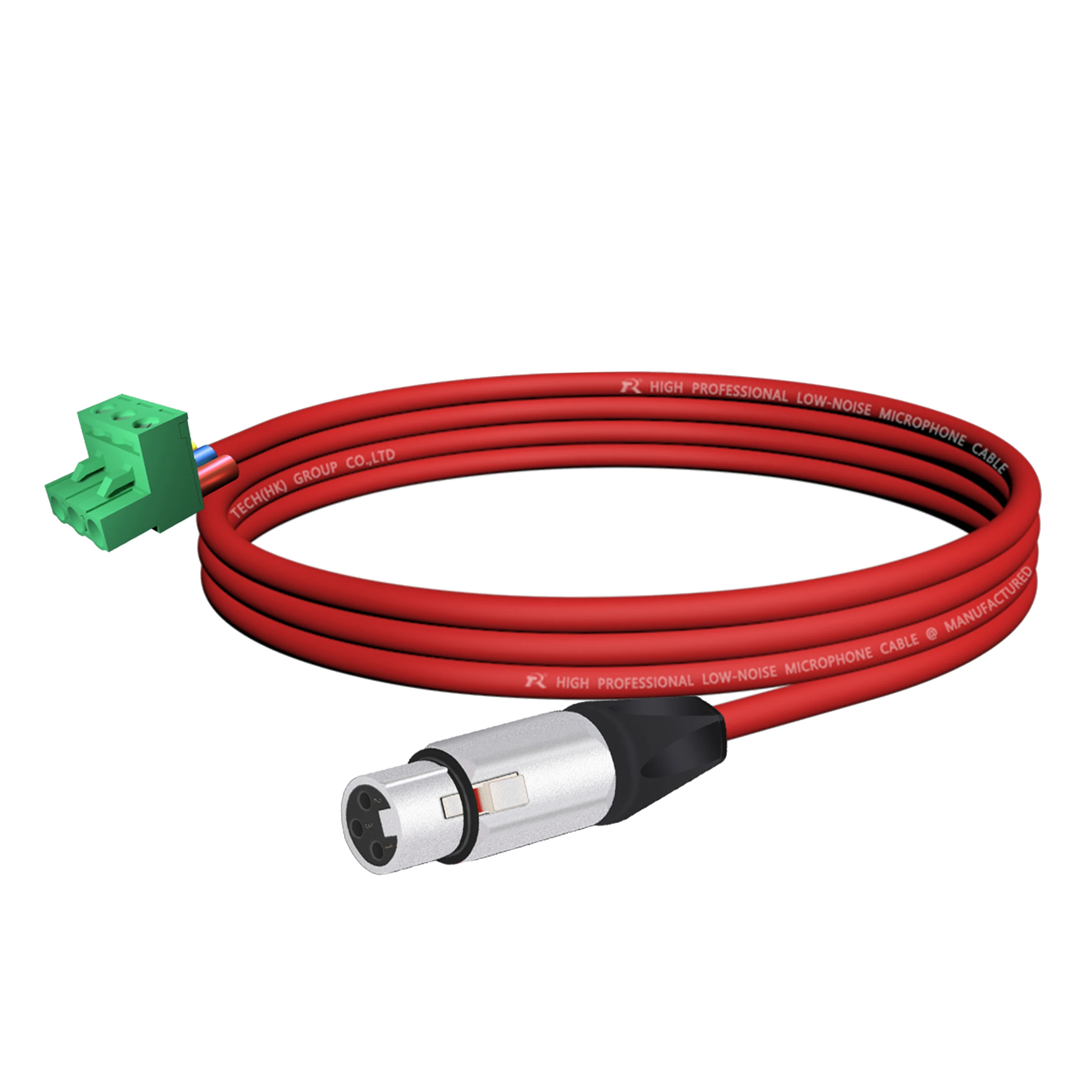 3-poliger XLR-Stecker (Männlich) ​ Steckverbinder, Metallgehäuse, schwarze Schutzkappen für sichere Verbindung an Mikrofone oder Bühnenbeleuchtungssysteme – Detail 18