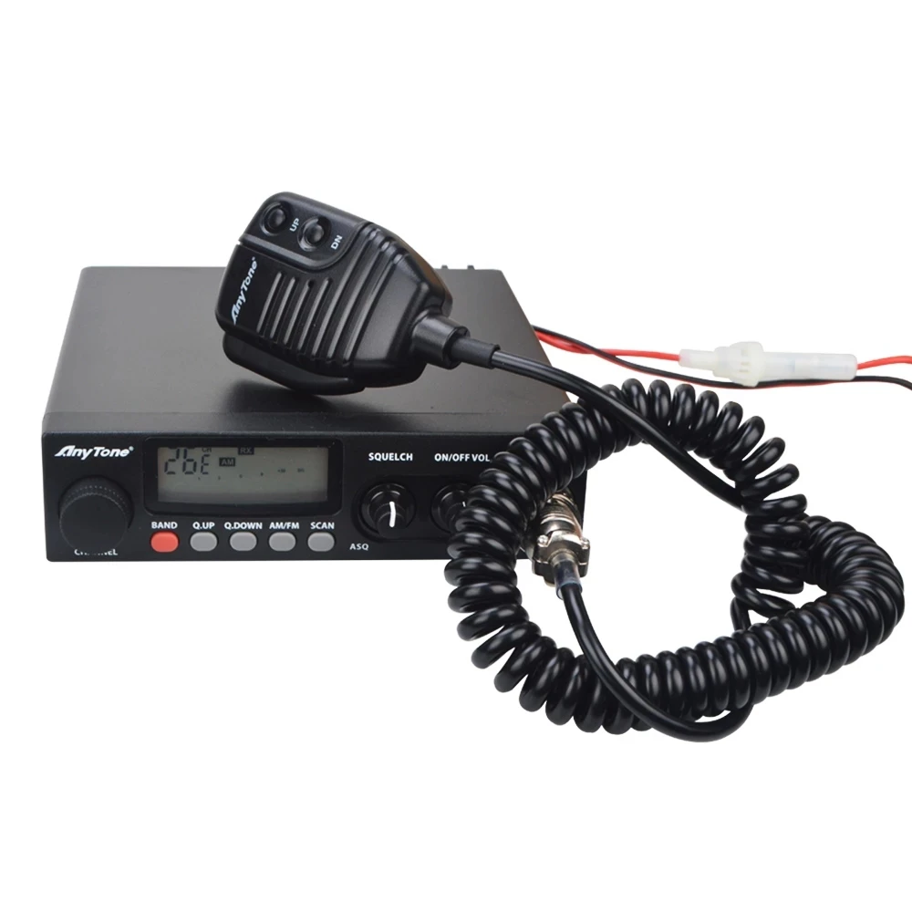 Anytone Radio AT-708 Plus 27MHz CB Station 8W 480AM-480FM 24.265-29.655MHZ High Quality CB Radio For truck Car Mobile Radio