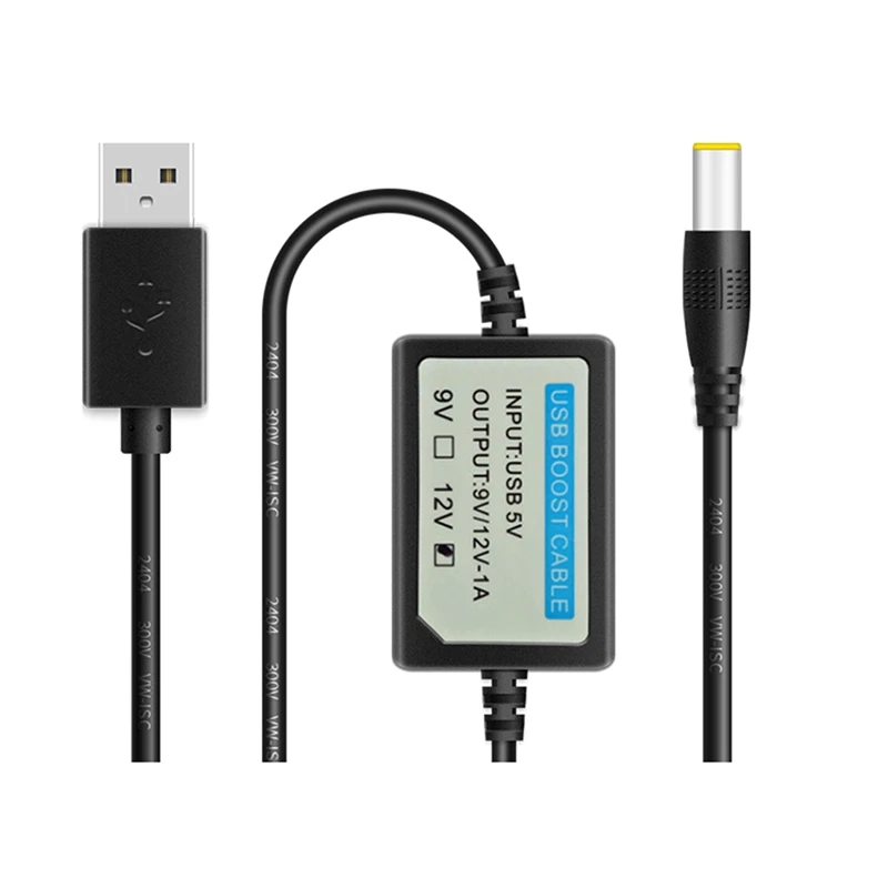 AU04 -USB Charge Power Boost Cable DC 5V To 12V 1A Step UP Converter Adapter USB Cable With Boost Component