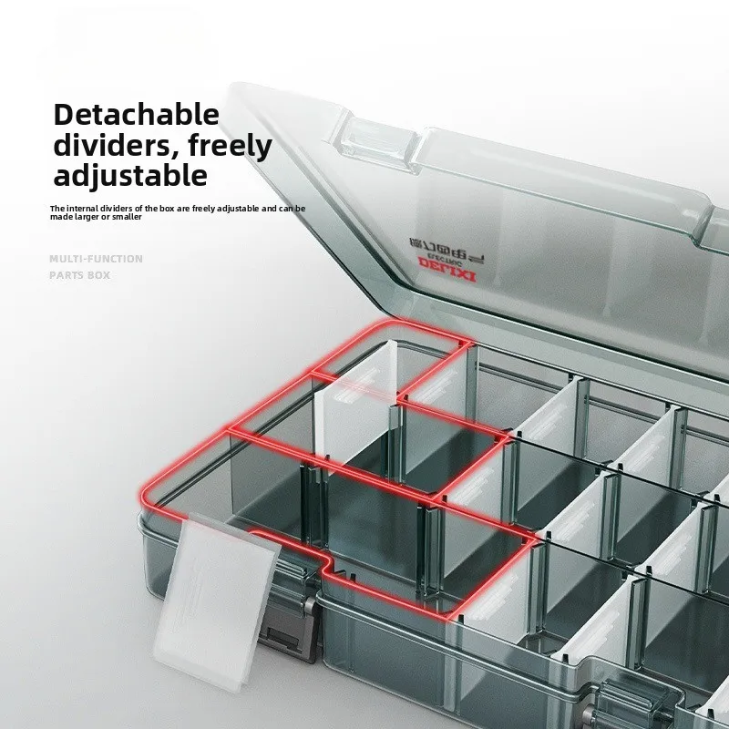 8/10/18/21 Grid Modular Parts Box with Adjustable Dividers The Ultimate Tool for Organizing Screws and Parts Thickened Grid Box