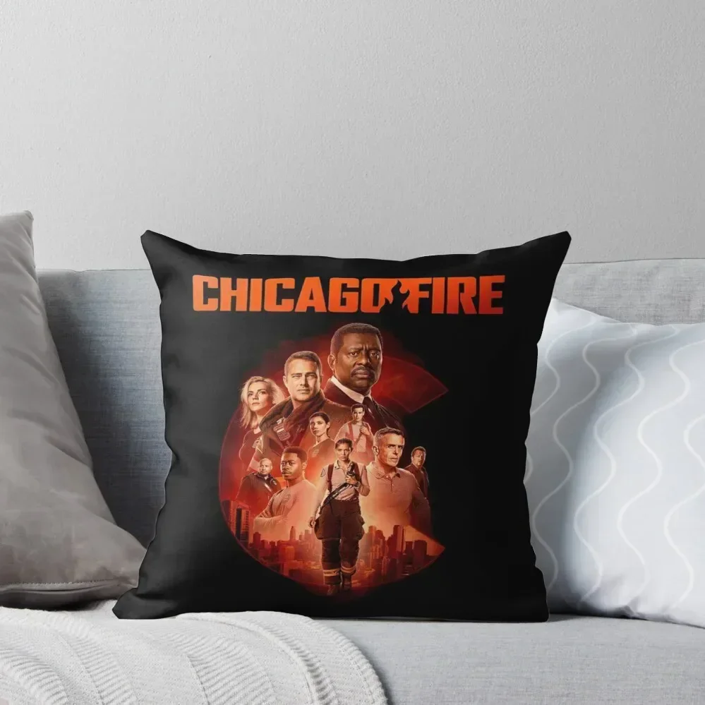 

chicago fire cast-members Throw Pillow Cushion Cover covers for pillows Pillow Decor home decor items pillow