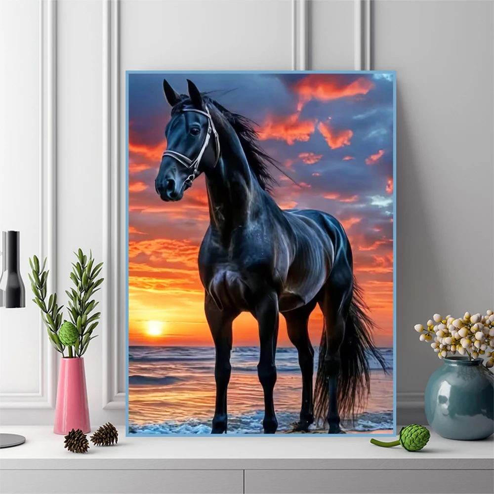 Алмазная мозаика Momoart: Карт – обзор и цена Embroidery Horse