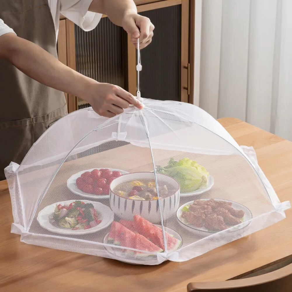 

Foldable Kitchen Food Cover Mesh Table Top Net for Home Dining Anti Fly Protection Reusable Lightweight Storage Saver