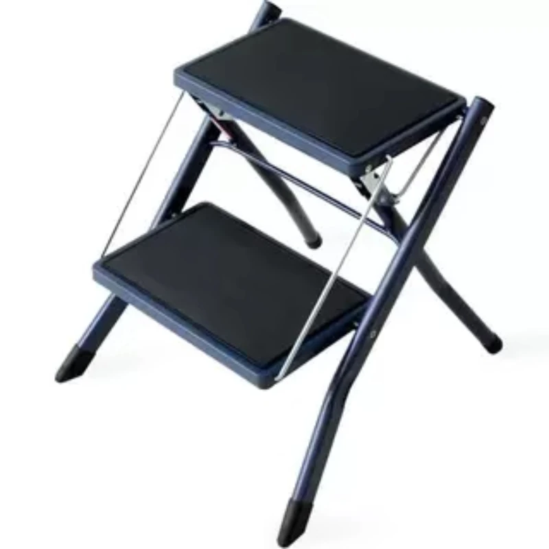 

Metal two-layer ladder load-bearing 100KG folding stool household kitchen two-step ladder