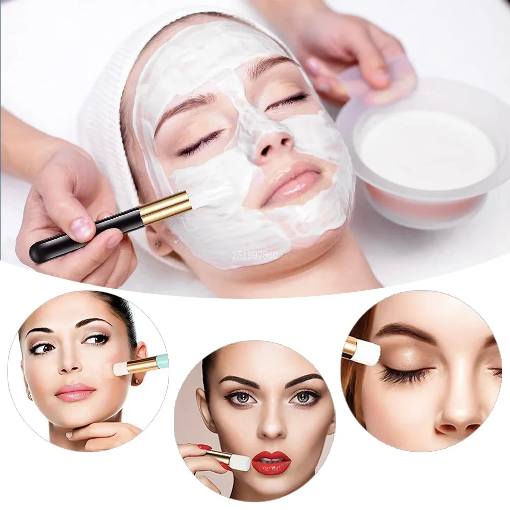 40Pcs Eyelash Cleaning Tool Set 60ml Plastic Empty Foam Pump Bottle Cleaning Brush Eyelash Wand EVA Storage Bag Skin Care Tools
