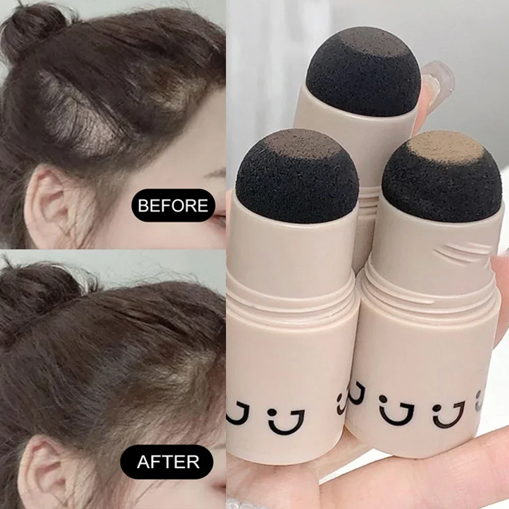 Modified Hair Edge Shadow Hairline Powder Stick Waterproof Instantly Hair Root Cover Up Natural Refill Fluffy Eyebrow Makeup