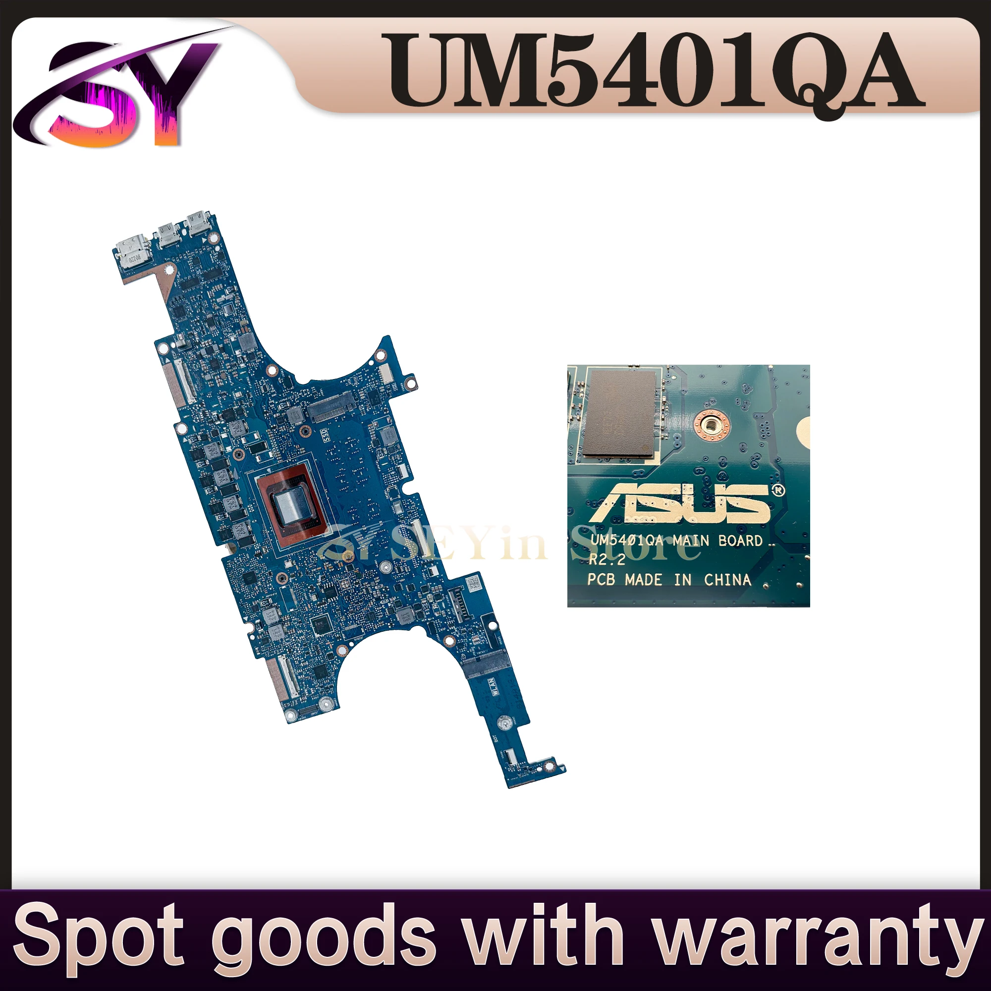 Placa base UN5401QA BM5401QA UM5401 con R5-5600H R7-5800H R9-5900H para portátil ASUS RN5401QA, placa base UM5401QA para portátil RM5401QA