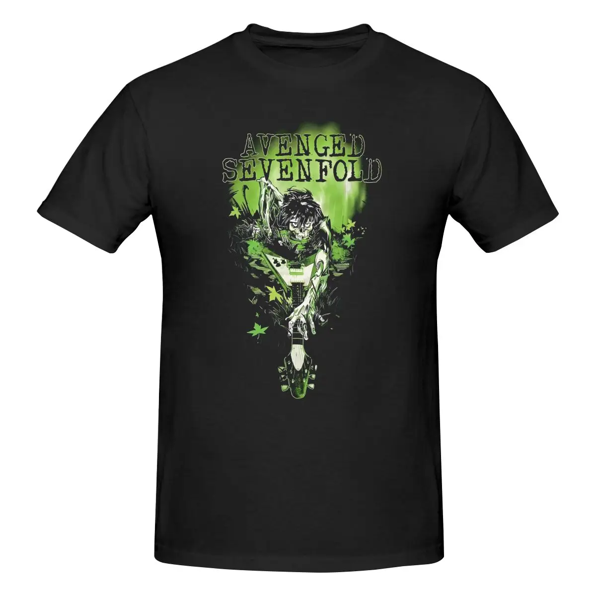 Avenged футболка Sevenfold тяжелый металл графическая футболка Музыкальный концерт Черный Размер S