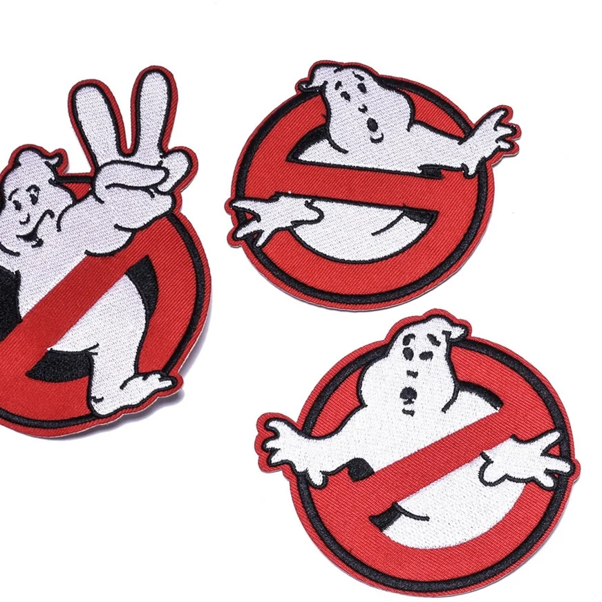 3Pcs Cartoon Ghost Ironing Embroidered Patches For on Hat Jeans Sticker Sew-on DIY Clothes pants Iron on Patch Applique