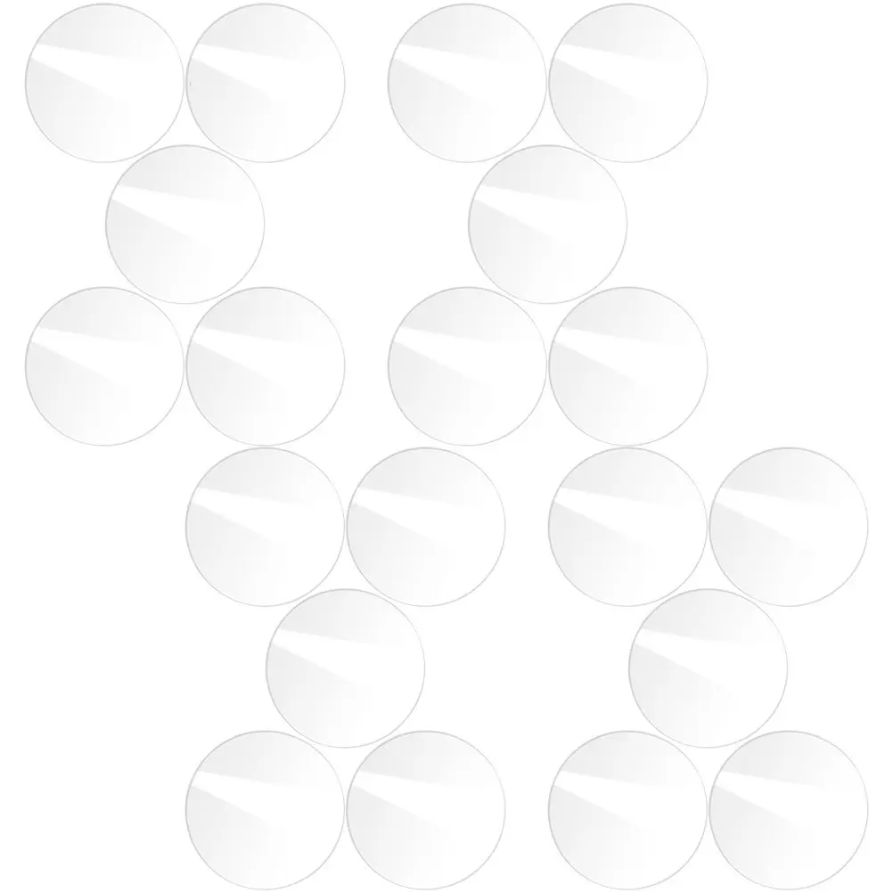 

20Pcs Round Clear Acrylic Disc Transparent Board Smooth Edge DIY Craft Art Projects Photo Frame Acrylic Boards for DIY