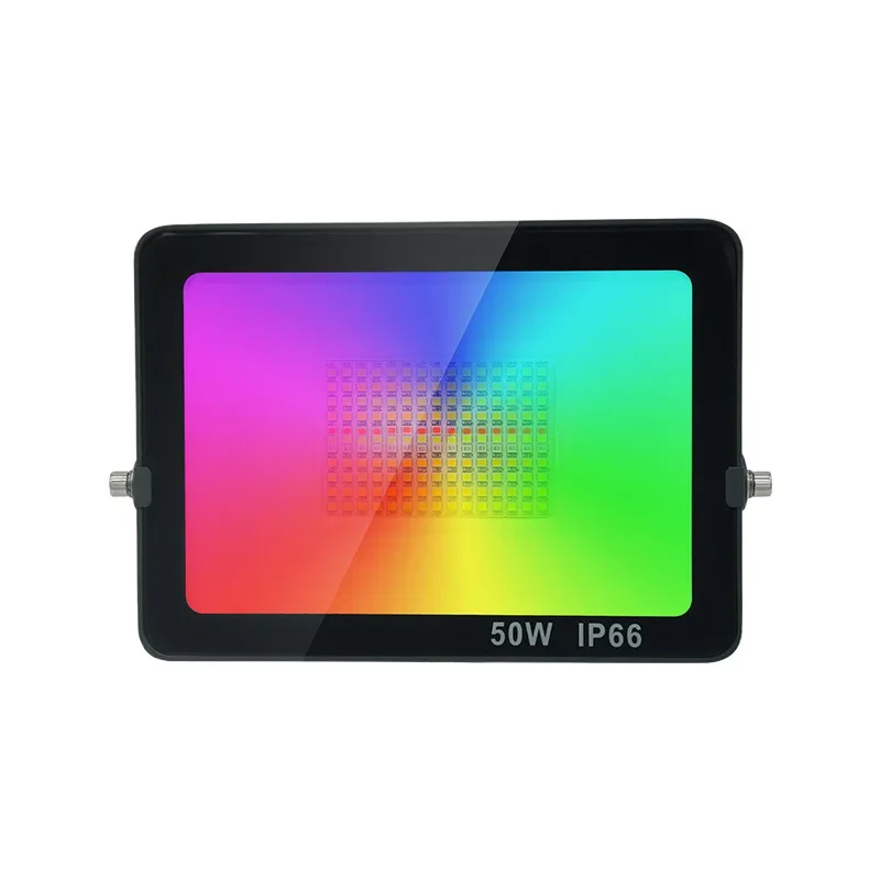 Imagem -05 - Pátio Colorido Atmosfera Led Floodlight Graffiti Inteligente Wi-fi Bluetooth Rgbcw Novo App