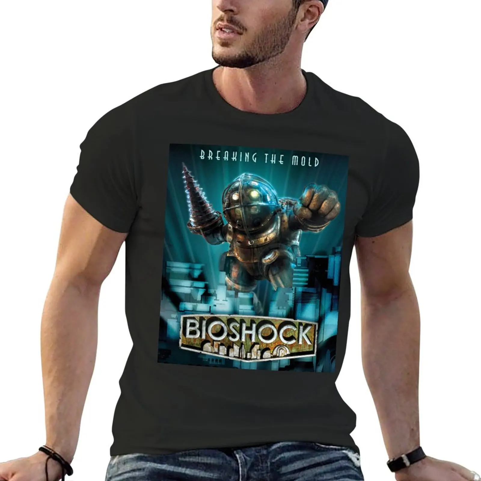 Bioshock Breaking The Mold T-Shirt customs tees kawaii clothes men t shirt