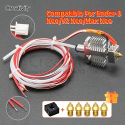 Ender3 V2 Neo All Metal 3D Printer Print Hot End Heated Block Ender-3 Neo Ender 3 Max Neo Printer Upgrade Hotend Accessories