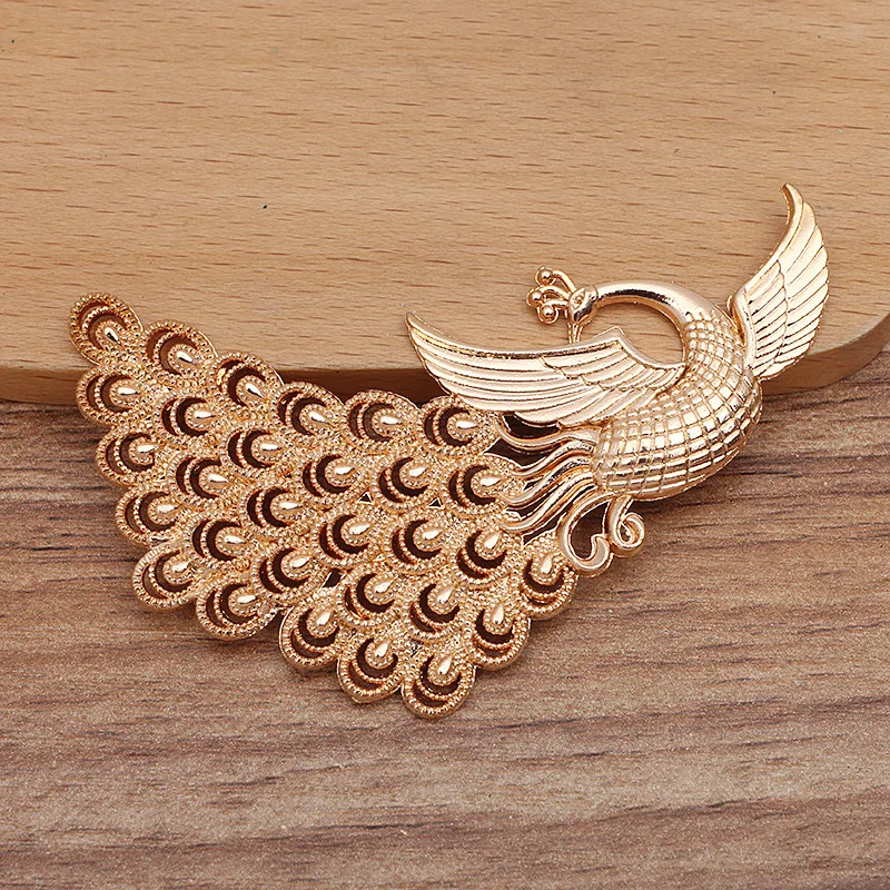 BoYuTe (20 Pieces/Lot) 54*75mm Alloy Peacock Jewelry Materials Diy Hand Made Accessories Parts