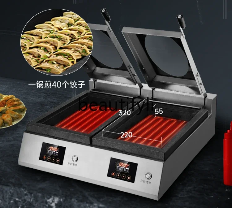 Fried dumpling machine Automatic pot sticker machine Multifunctional frying bag stove Breakfast pancake machine