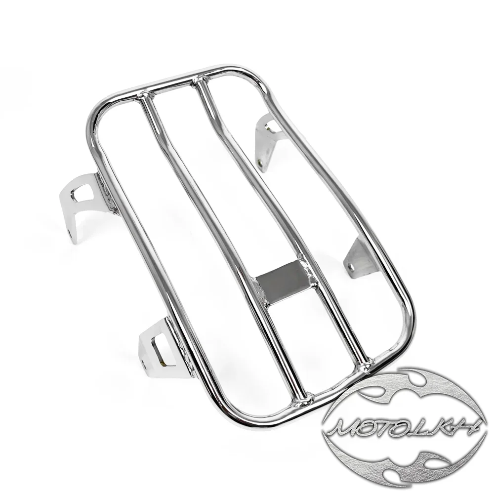 Rear Low Profile Luggage Mounting Rack Gloss Black For Indian Scout Bobber 18-23