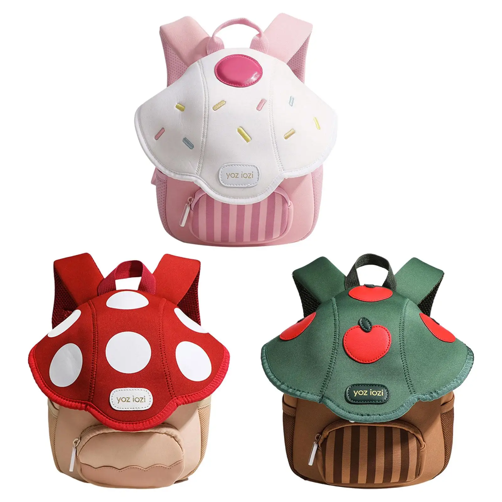 Cute Mushroom Backpack Fashion Large Capacity Preschool Gifts Funny Mini