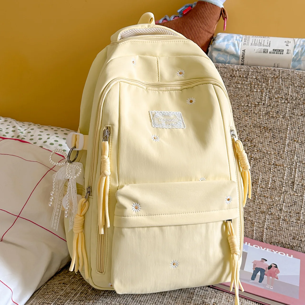 Girl School Bag Backpack Back Pack For Teenager Women Children Female Pink Schoolbag Primary High Bagpack Class Teens Child Kids
