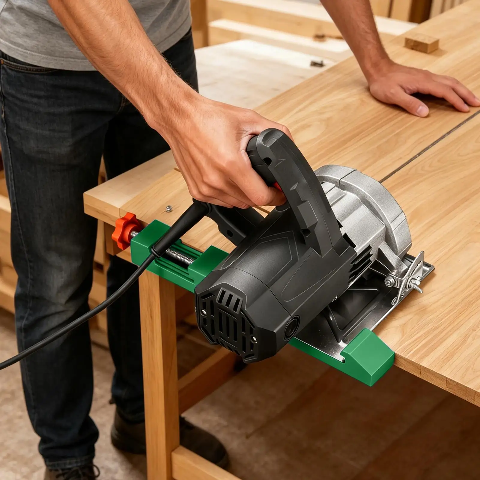 Guía de corte para sierra circ - Woodworking Machines reseña y precio