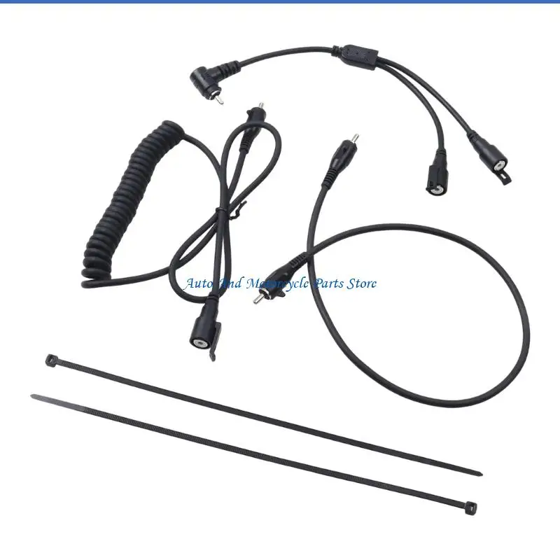P9FD Universal Heated Visors Cable For Motorcycle And Snowmobile Helmets Safe And Energy Efficient Operation