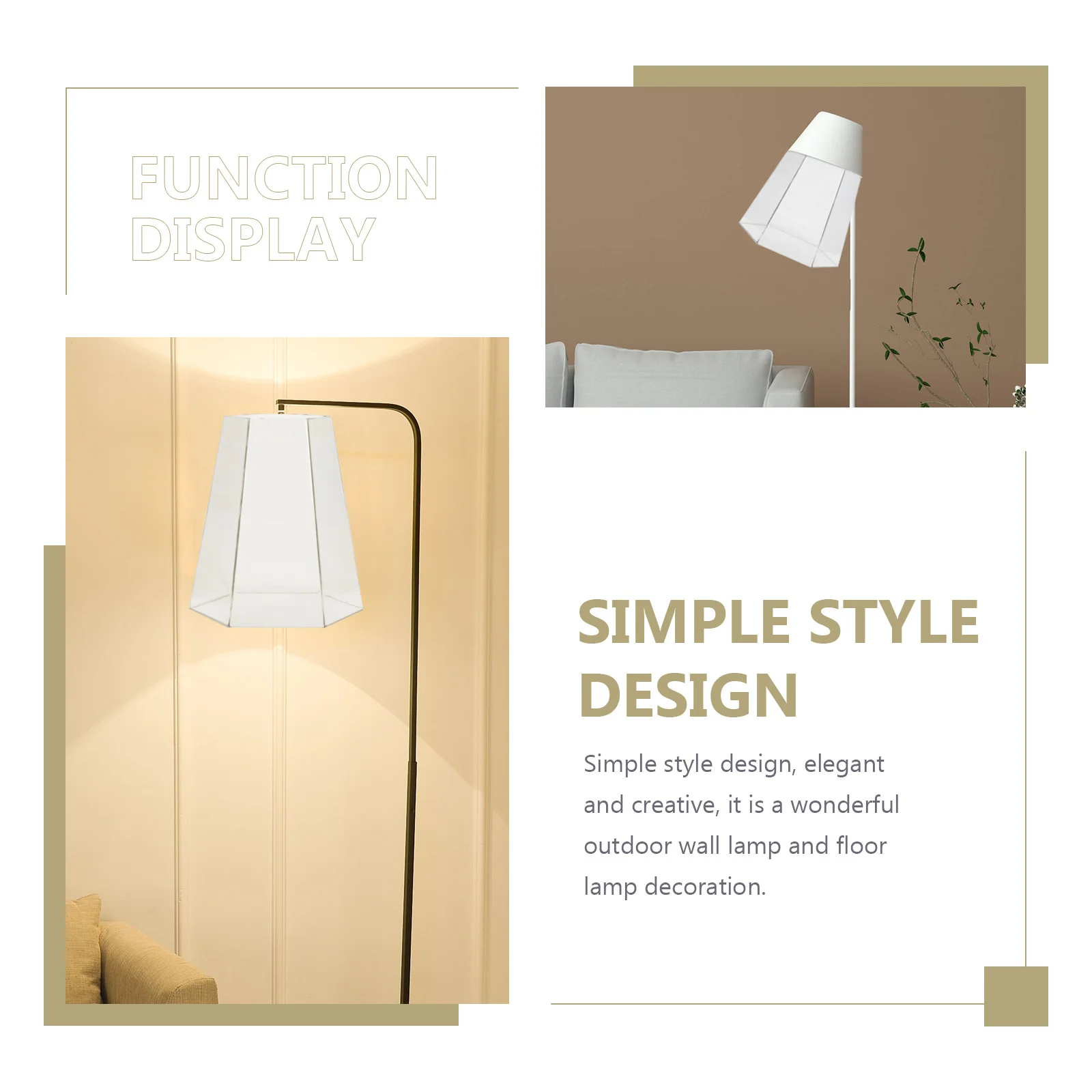 

2pcs Hexagonal Shades Acrylic Outdoor Light Covers White For Wall Floor Garden Lamp Decor Durable Waterproof Lamp Cover Modern