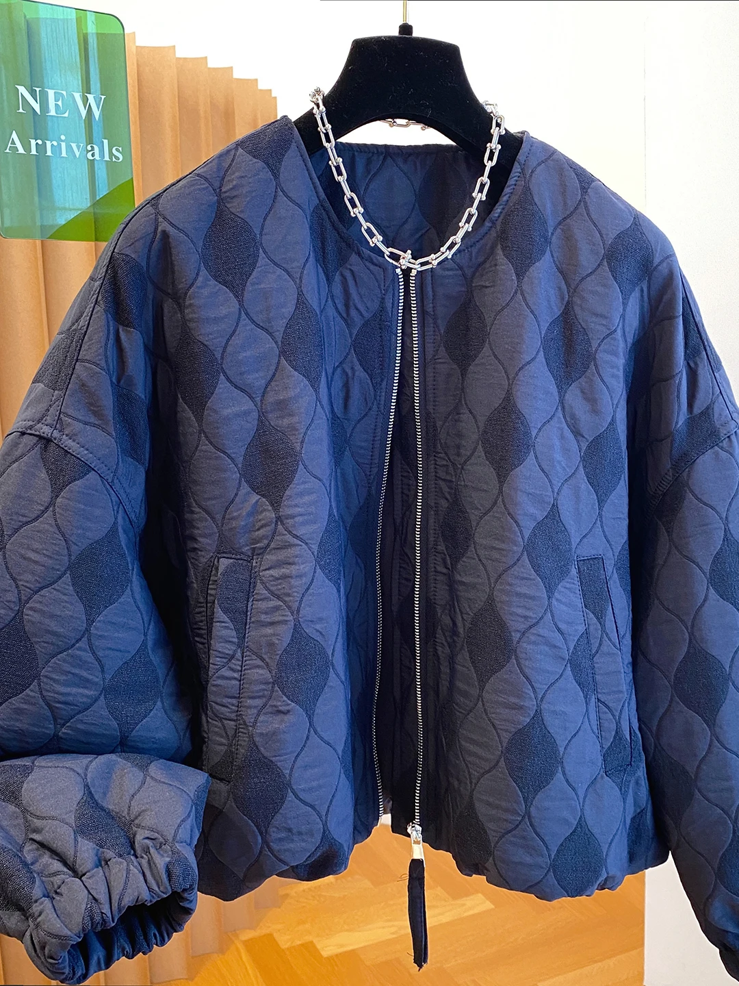 

Женская хлопковая куртка Ele Young, свободная посадка на молнии, осенне-зимний теплый топ с хлопковой вставкой, круглый топ