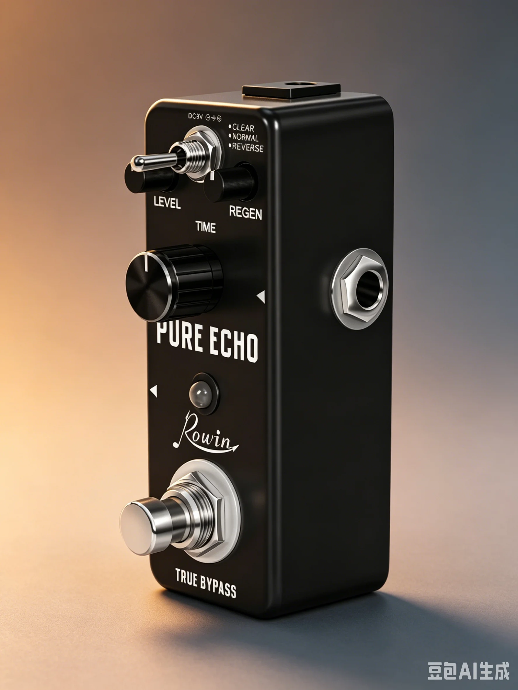 Rowin LEF-3803 Pure Echo Digital Delay Guitar Effect Pedal 3 Modes Clear/Normal/Reverse Echo, Max 1200ms Delay Time, Ture Bypass view 4