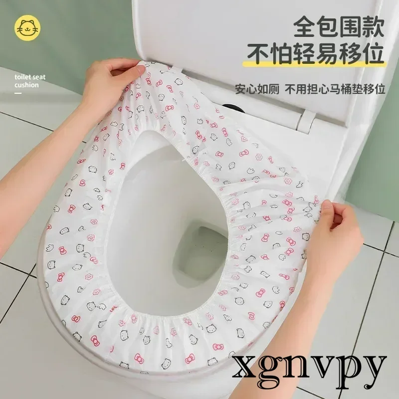 xgnvpy Disposable Nonwoven Thickened Double Layer Toilet Seat Cover Portable Travel Individually Packaged Sanitary Protection