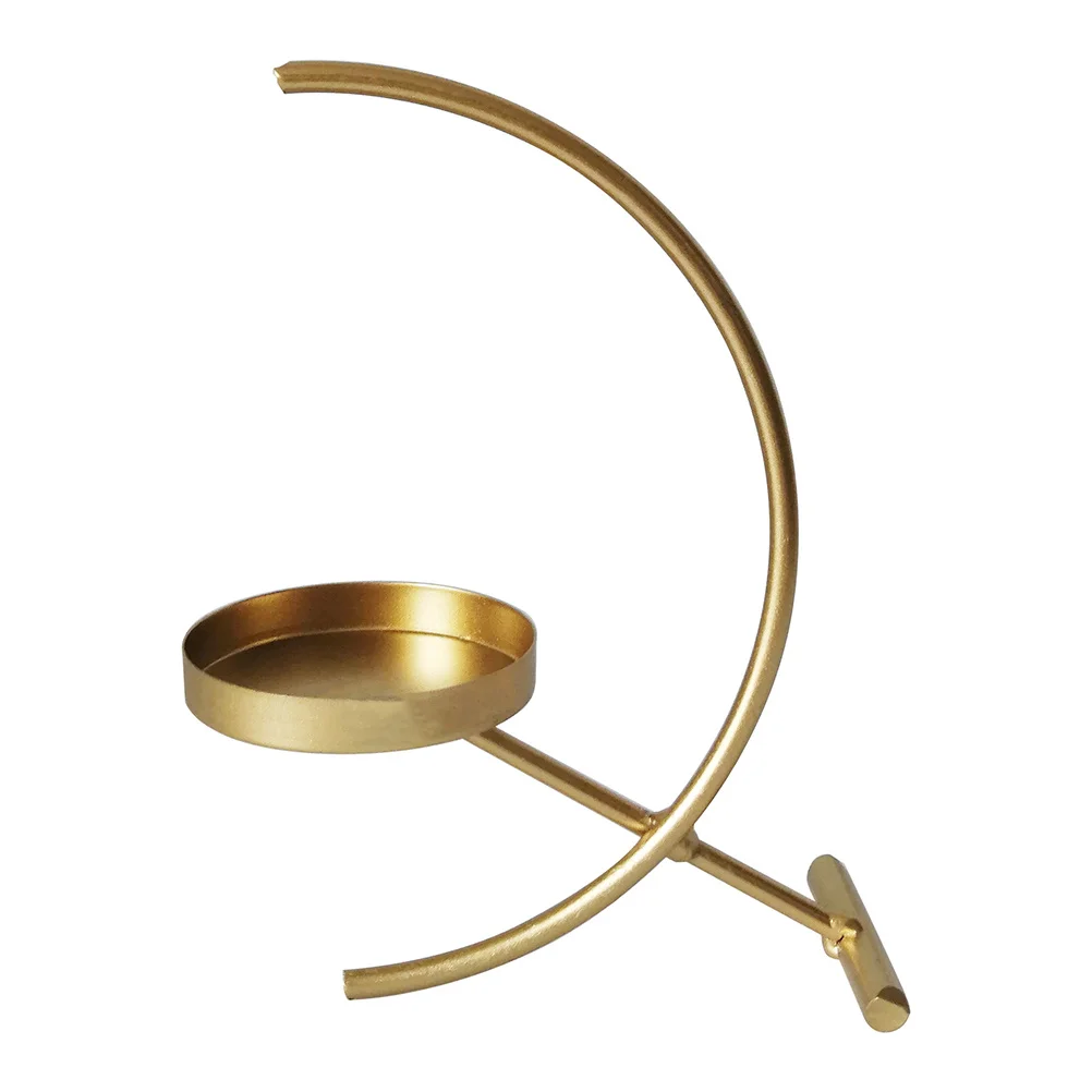 

1Pcs Half Moon Holder Unique Nordic Style Tabletop Decoration Xmas Indoor Display Stand Holder Decor