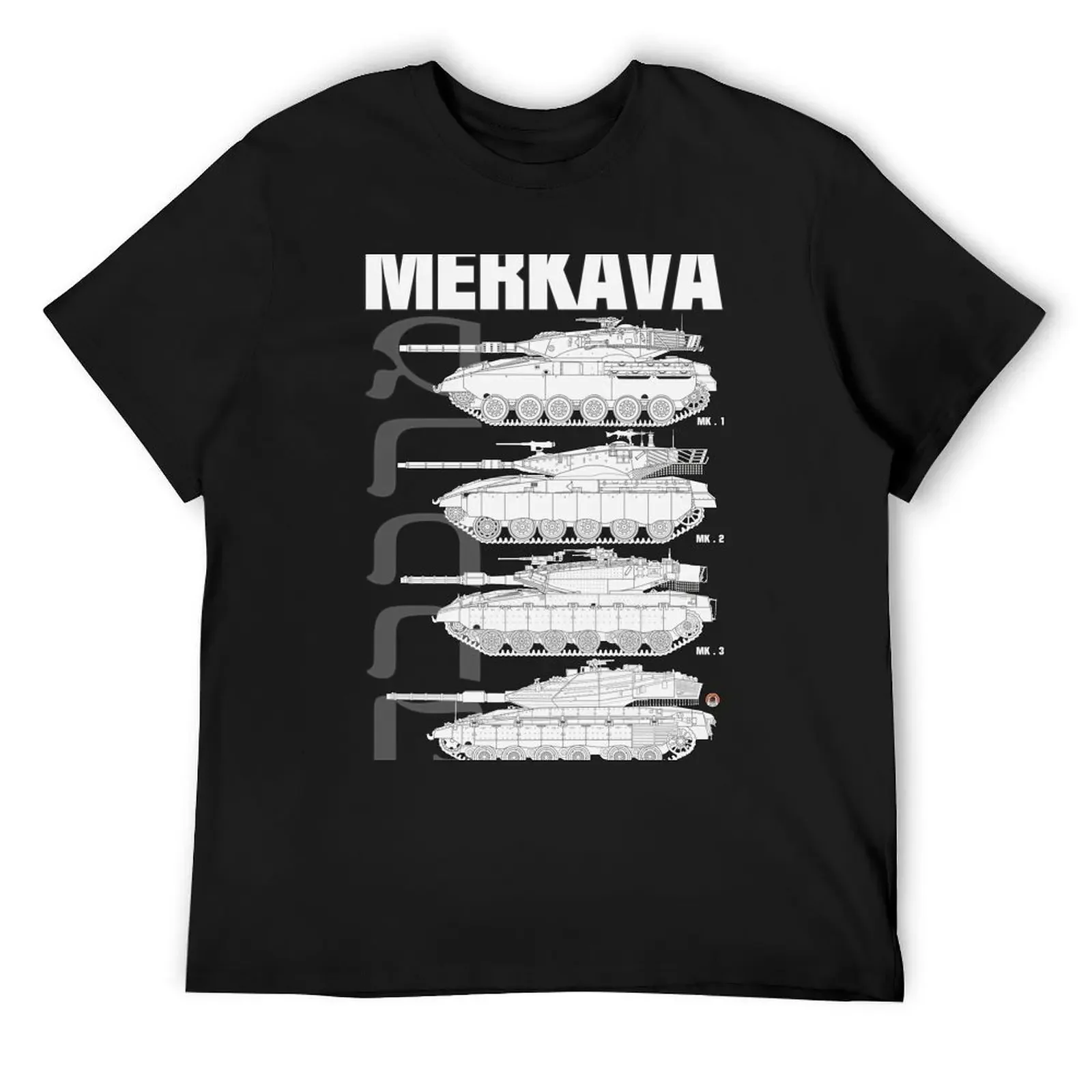 Merkava Mk1, Mk2, Mk3 and Mk4 on the same design T-Shirt anime t shirts tees men clothes