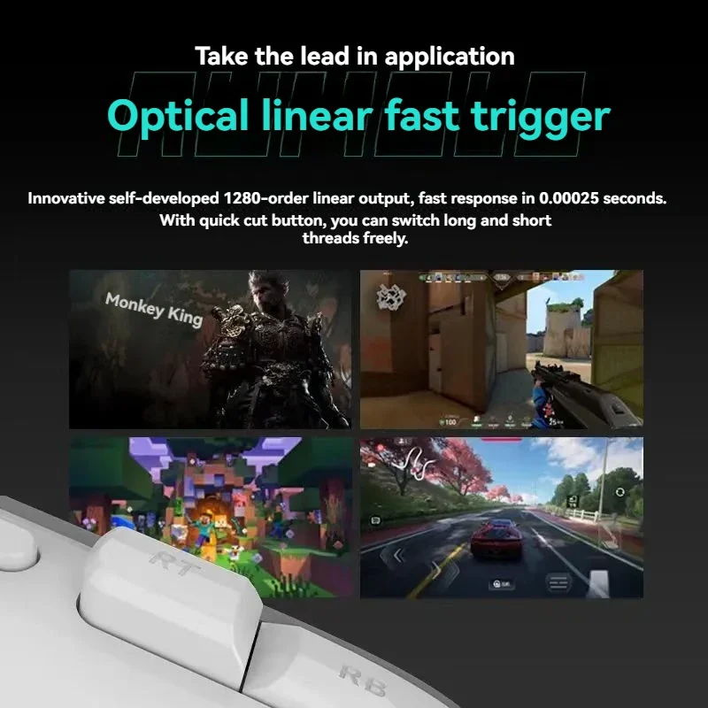 for VOIDJOY Lingque S1 Pro Card Gamepad Wireless BT TMR Joystick Linear Trigger Portable Mini Gamepad for Switch/Phone/PC